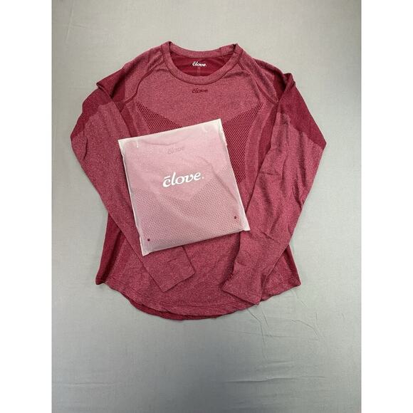 Clove Tops - Clove Featherlite Underscrub Bundle Large Maroon Long Sleeve Tops NEW (2-Bundle)